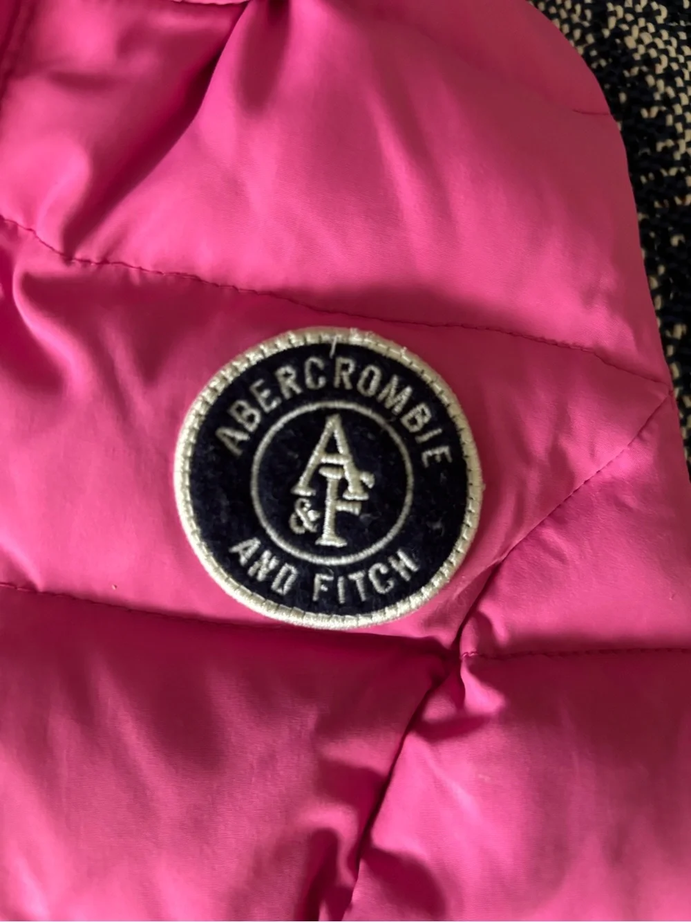 Abercrombie & Fitch Girl’s Pink Puffer Jacket with Hood